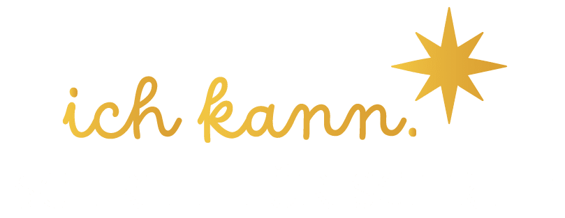 Goldverlauf Emblem "Ich kann"